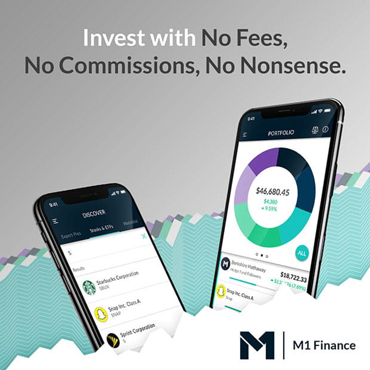 M1 Finance - Invest with no fees, no commission, no nonsense.